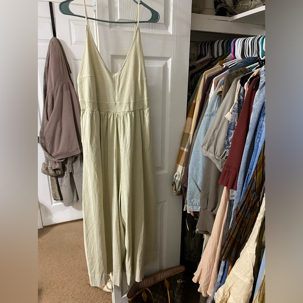 Free People Cream Jumpsuit - Picture 3 of 6